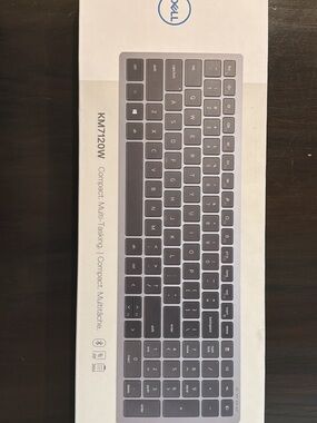 Dell KM7120W Wireless Compact Keyboard & Mouse - Gray